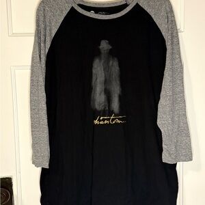 Phantom Black and Gray Raglan Shirt
